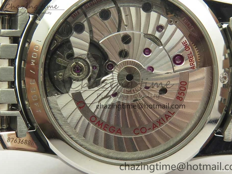 0510 De Ville Hour Vision 41mm SS VSF 1:1 Best Edition White Dial on SS Bracelet A8500 Super Clone Casual 7946